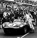 Historisches Le Mans-Rennen von 1957 mit den Plätzen eins, zwei, drei, vier und sechs für den D-Type markierte den fünften von sieben Jaguar Siegen an der Sarthe